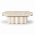 Stolik kawowy ze spieku kwarcowego Diamond Cream Kefalon | CAVESTO