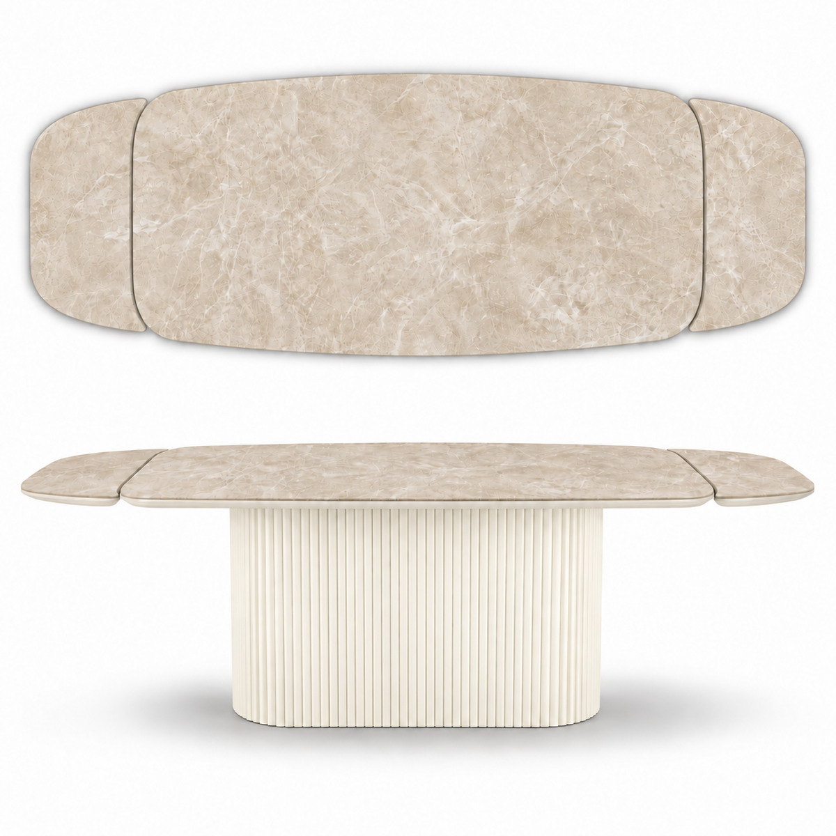 Stół ze spieku kwarcowego Diamond Cream | CAVESTO