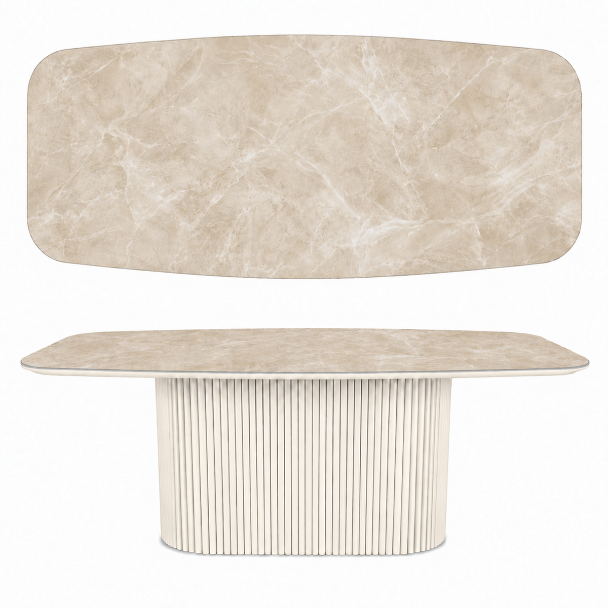 Stół ze spieku kwarcowego Diamond Cream | CAVESTO