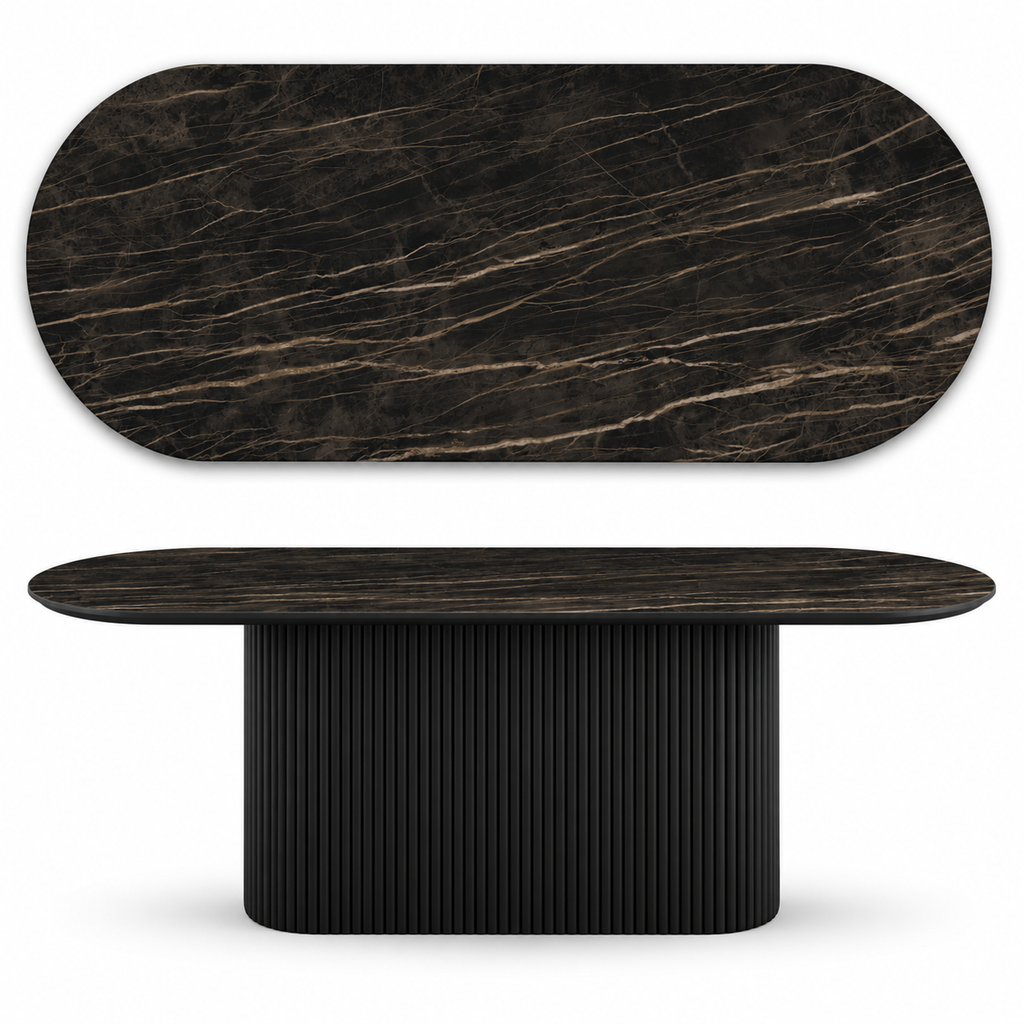 Emperador Kefalon sintered stone table