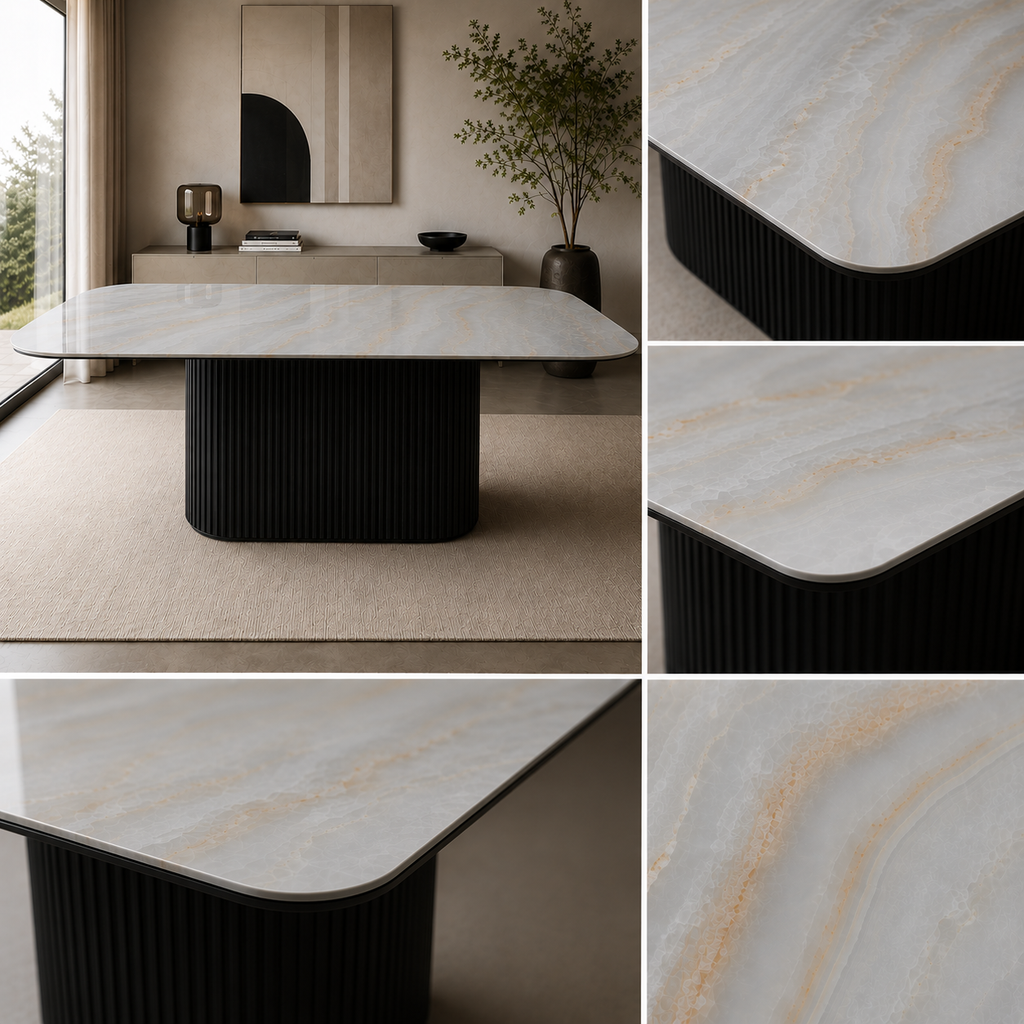 Emperador Kefalon sintered stone table