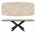 Noir Desir Kefalon sintered stone table