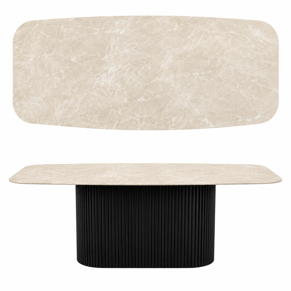 Emperador Kefalon sintered stone table