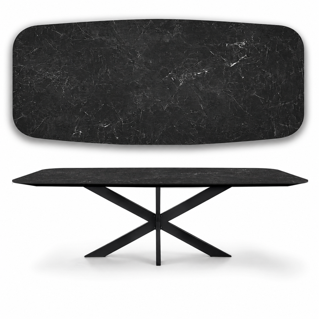 stółze spieku kwarcowego nero greco laminam