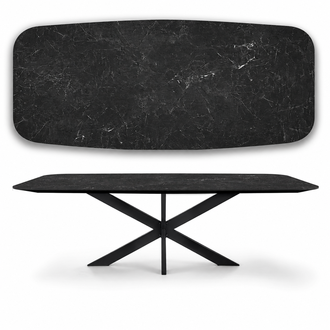 stółze spieku kwarcowego nero greco laminam