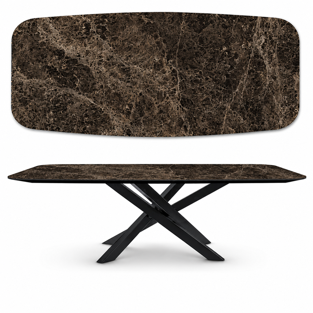 Stół spiek kwarcowy emperador laminam